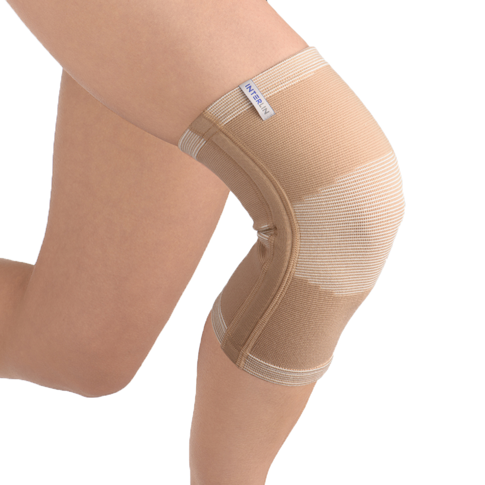 Купить РК К02, коленный, Бандаж на коленный сустав Интерлин РК К02 р.XL, бежевый, полиуретан