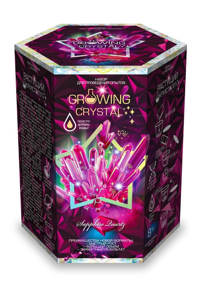 фото Danko toys набор для проведения опытов growing crystal, набор 8 grk-01-08