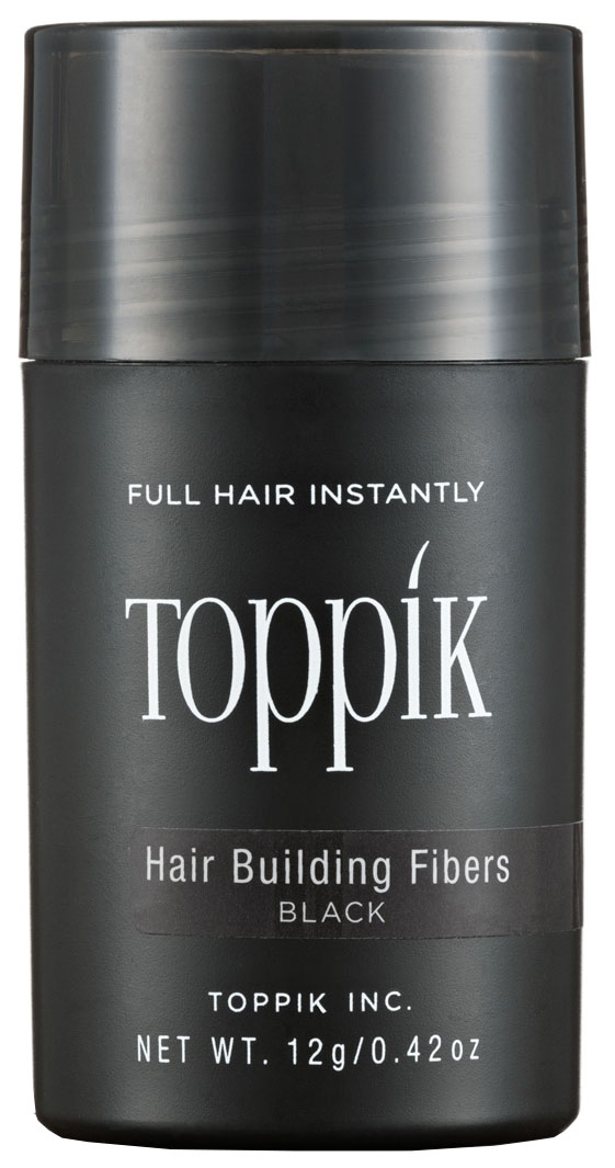 фото Пудра-загуститель для волос toppik hair building fibers черный 12 гр