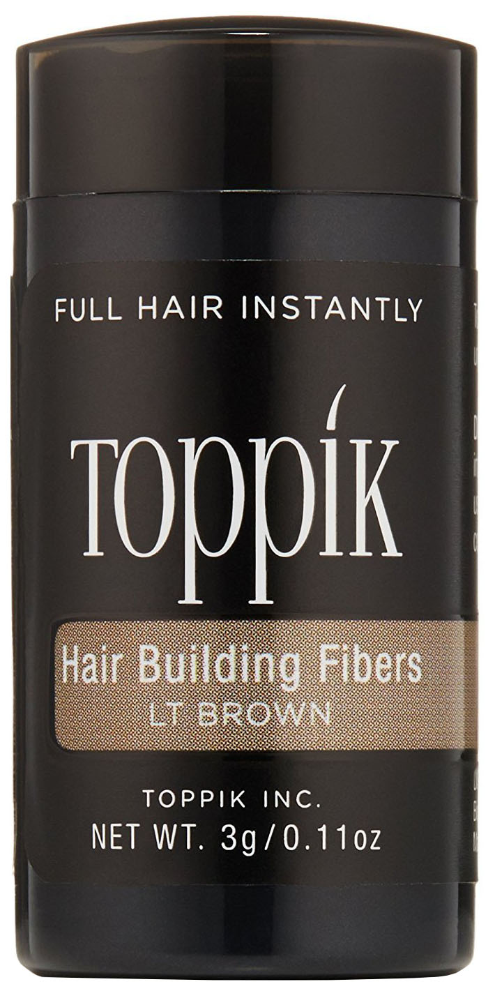 фото Пудра-загуститель для волос toppik hair building fibers светло-каштановый 3 гр