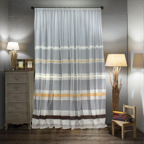 

Тюль Amore Mio 11270-803 300x270 см коричневая, Тюль