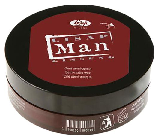 Воск для укладки волос Lisap Milano Man Semi-Matte Wax Матирующий, 100 мл american crew крем со средней фиксацией и средним уровнем блеска для укладки волос и усов для мужчин forming cream 85 г