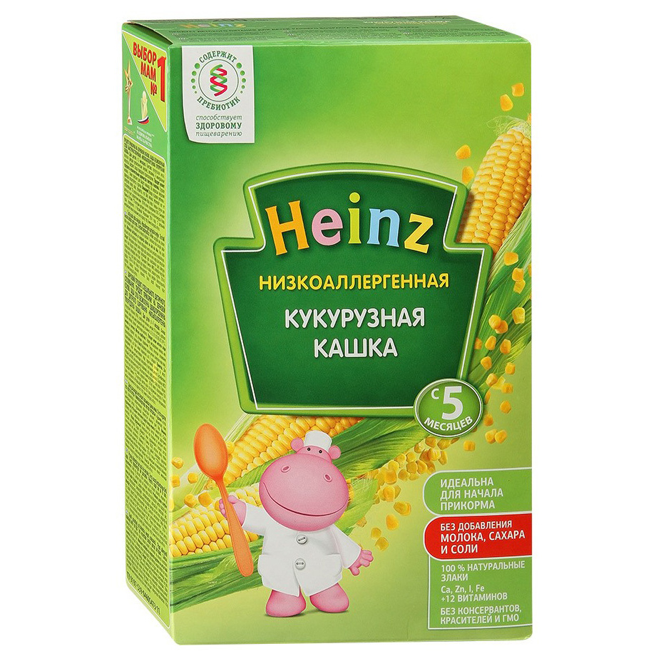 Каша безмолочная heinz пшенично-рисовая с кабачком