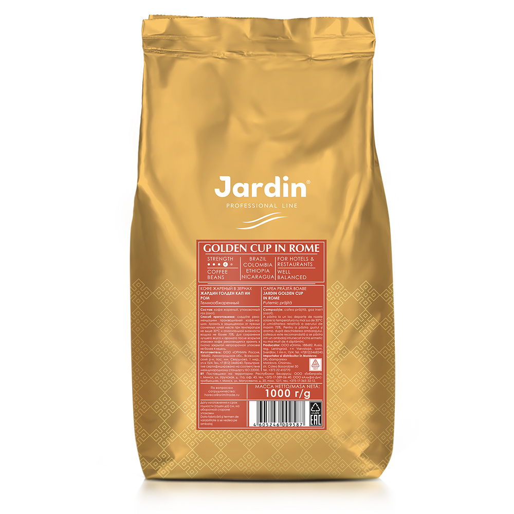 

Кофе в зернах Jardin Golden Cup In Rome 1 кг