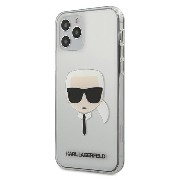 фото Чехол karl lagerfeld karl's head hard (klhcp12mktr) для iphone 12/12 pro (transparent)