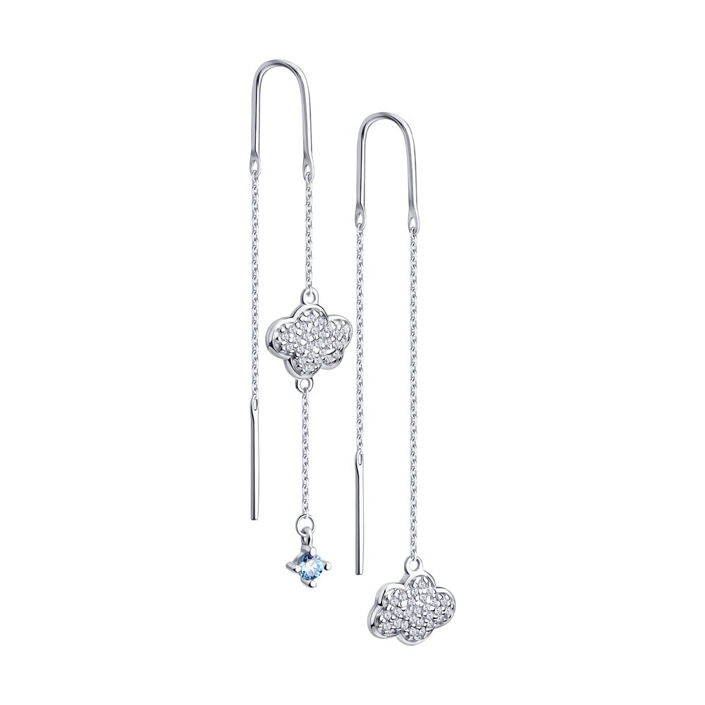 

Серьги женские из серебра Diamant 94-120-01025-1, фианит, 94-120-01025-1