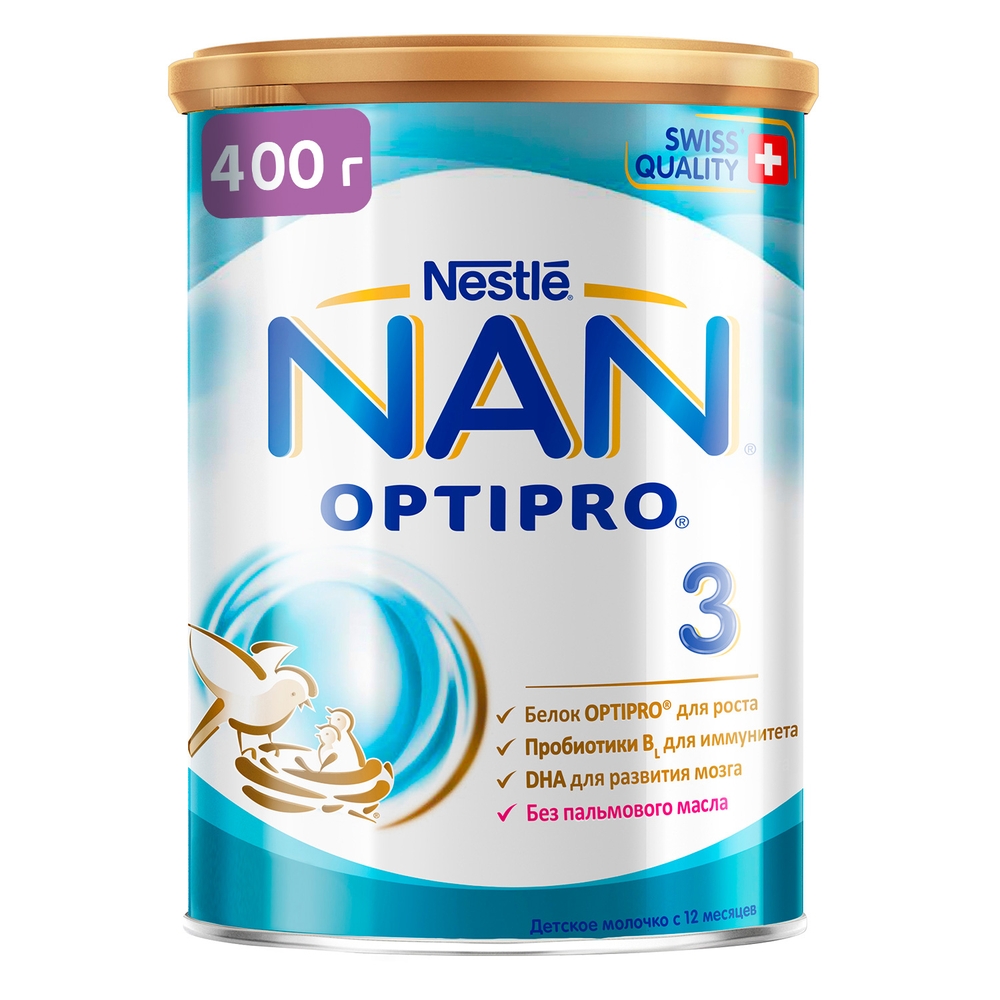 Молочная смесь NAN Optipro 3 от года 400 г