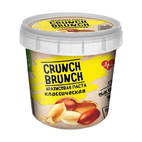 

Арахисовая паста Crunch Brunch классическая 1000 г