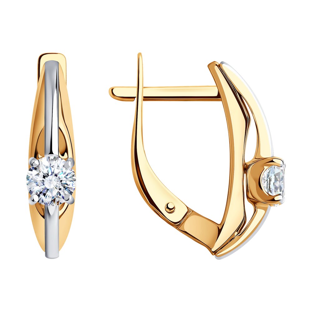 

Серьги женские из золота SOKOLOV 81020512, фианит, 81020512