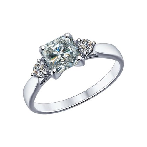 

Кольцо из серебра с фианитом р. . SOKOLOV 89010033, 89010033