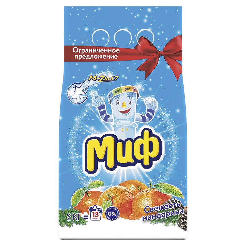 

Стиральный порошок Миф автомат свежесть мандарина 2 кг