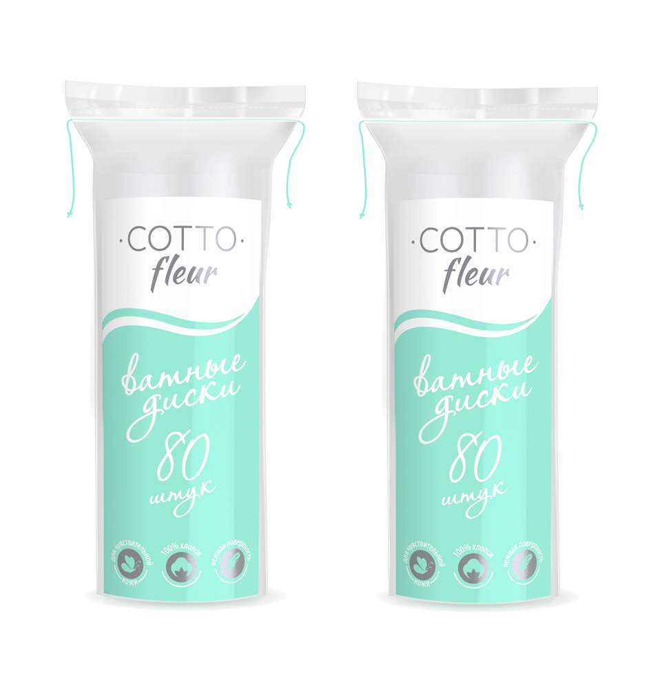 

Ватные диски 80 шт Cotto Fleur (в упаковке 2 штуки)