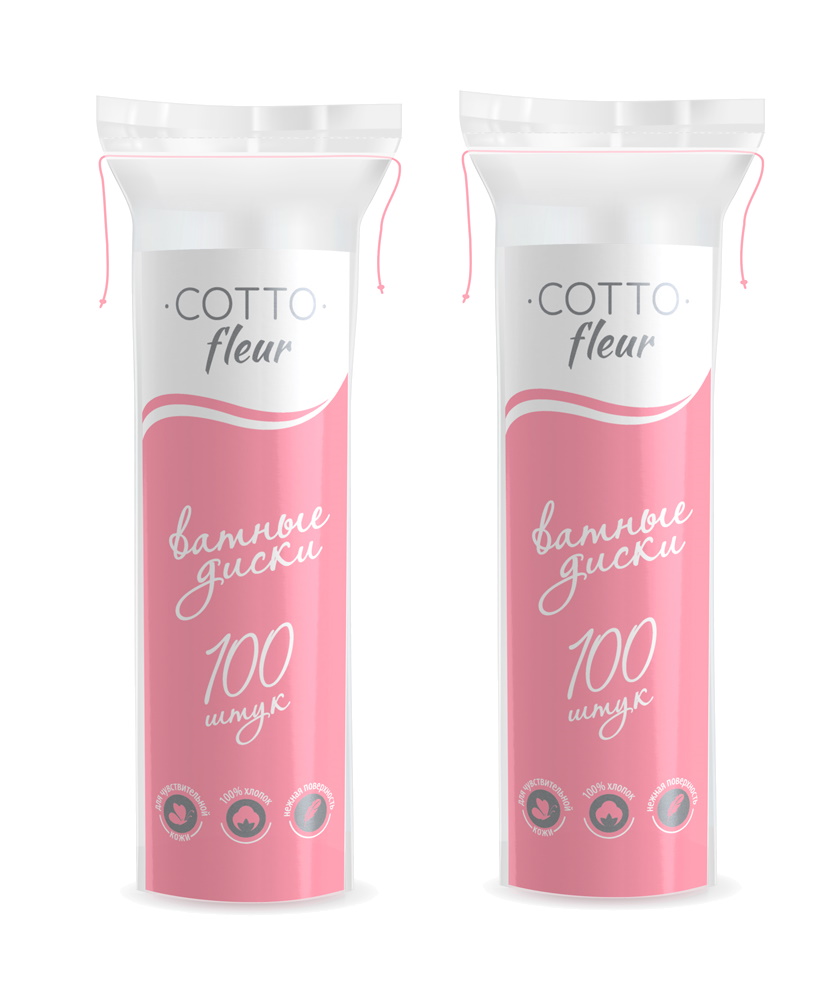 

Ватные диски Cotto Fleur 100 шт (в упаковке 2 штуки)