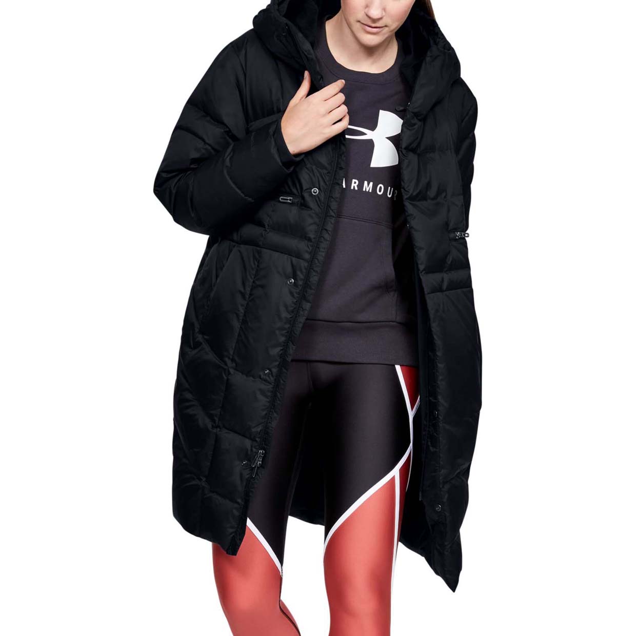 

Куртка женская Under Armour Down Parka черная LG INT, Down Parka