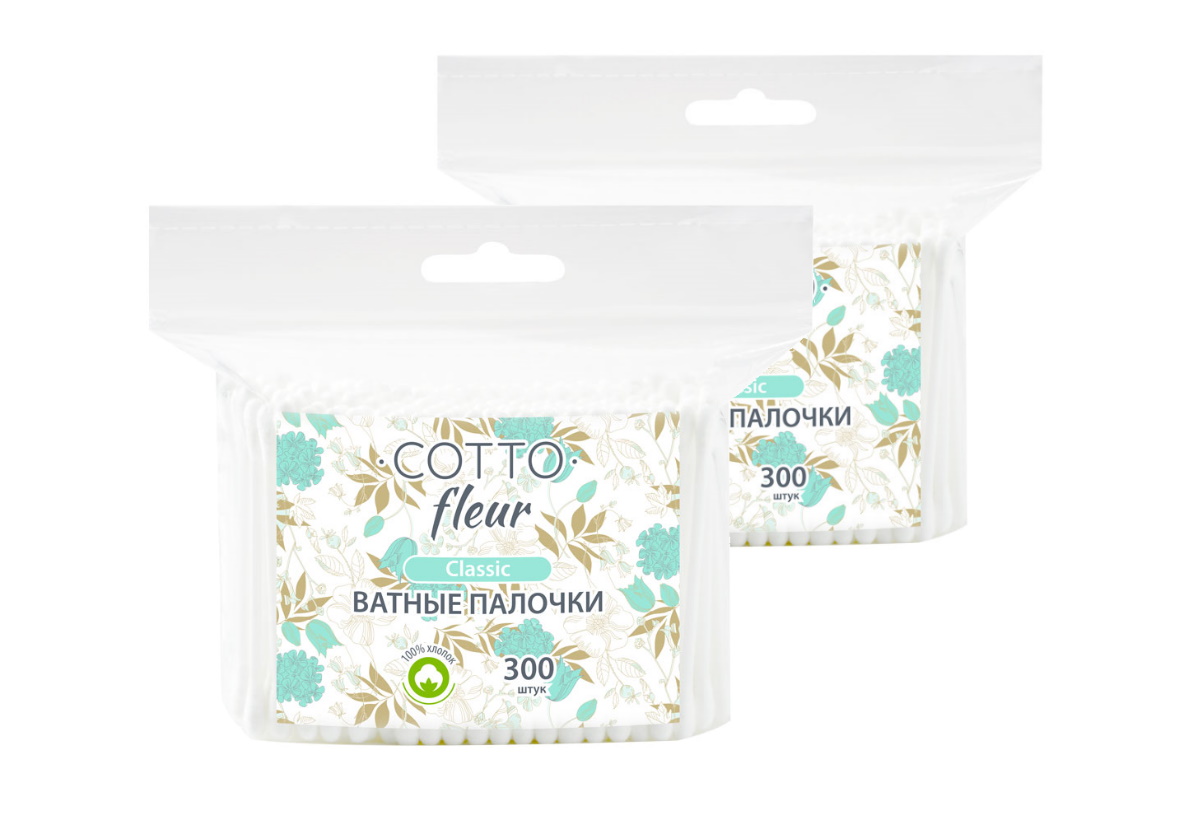 

Ватные палочки №300 Cotto Fleur classic (в упаковке 2 штуки)