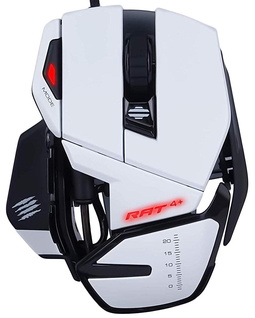 фото Игровая мышь mad catz r.a.t. 4+ white