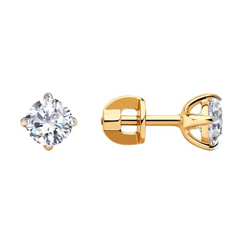 

Серьги женские из золота SOKOLOV 81020198, фианит, 81020198