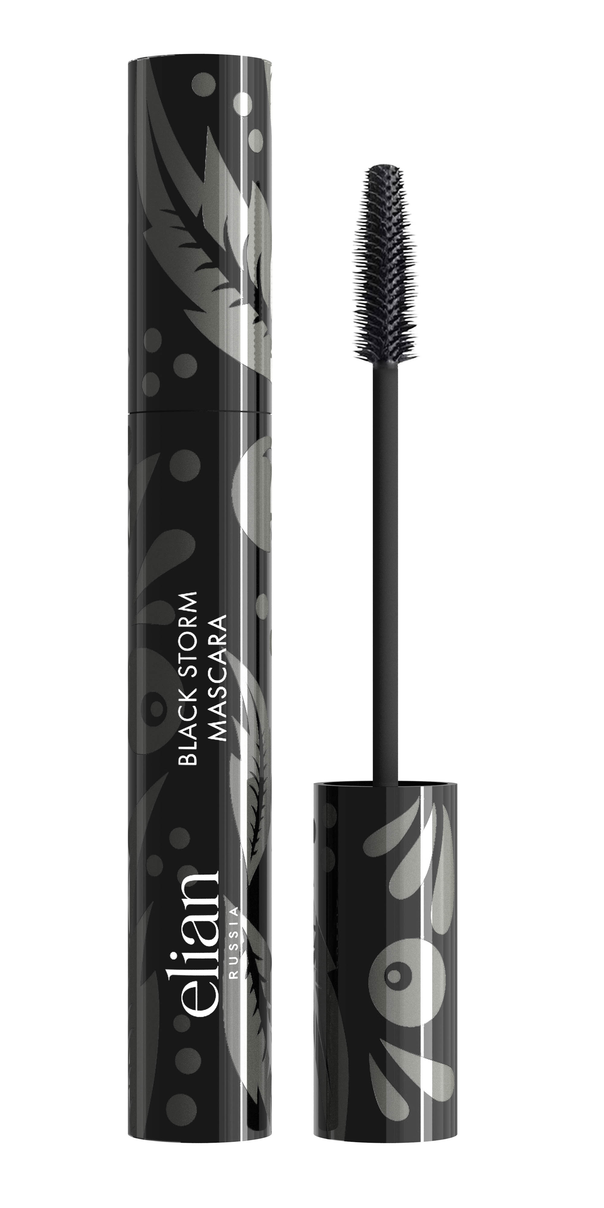 фото Тушь для ресниц подкручивающая elian russia black storm mascara