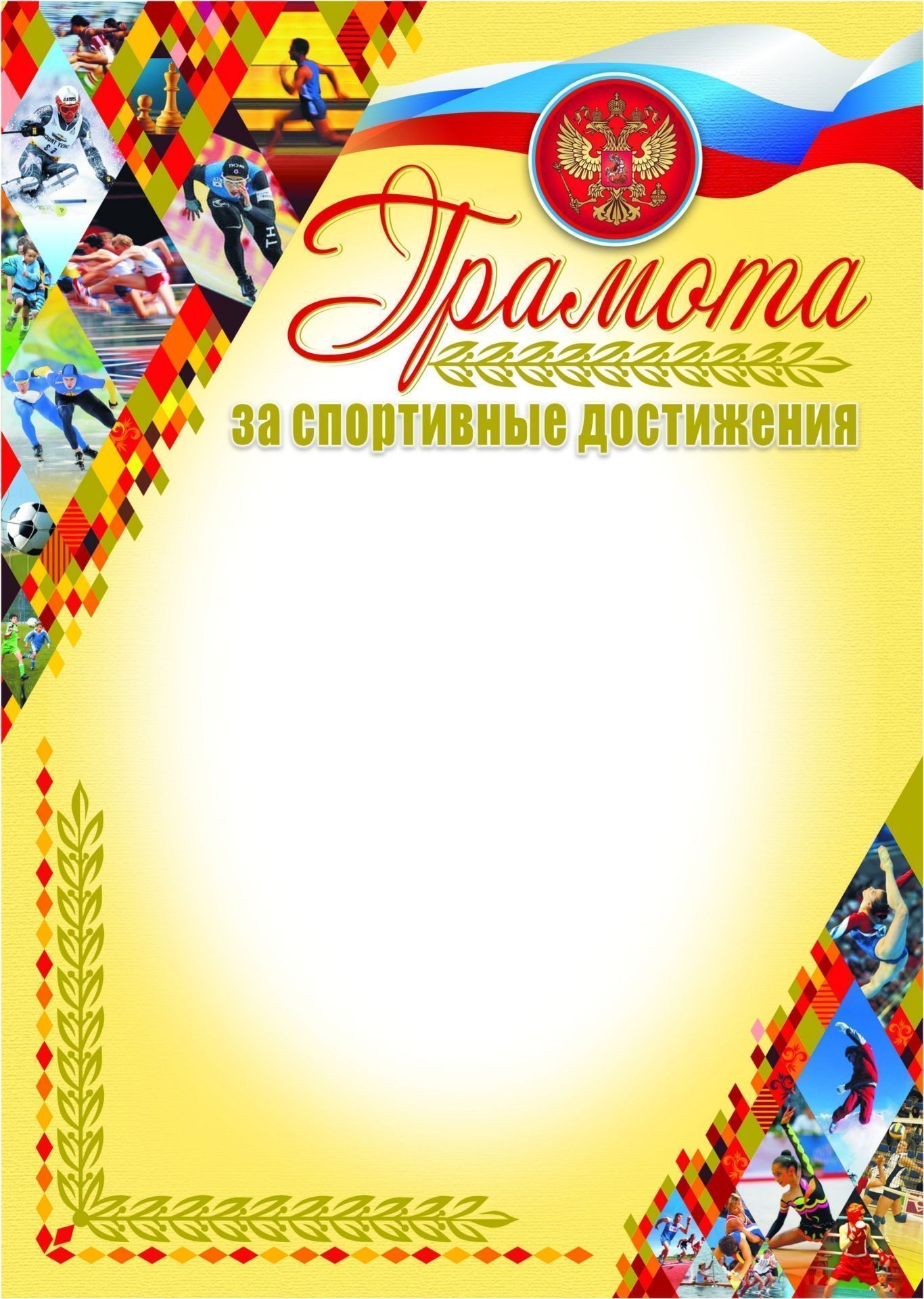 

Грамота за спортивные достижения (с бронзой)