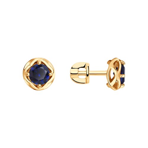 

Серьги женские из золота SOKOLOV 726133, корунд, 726133