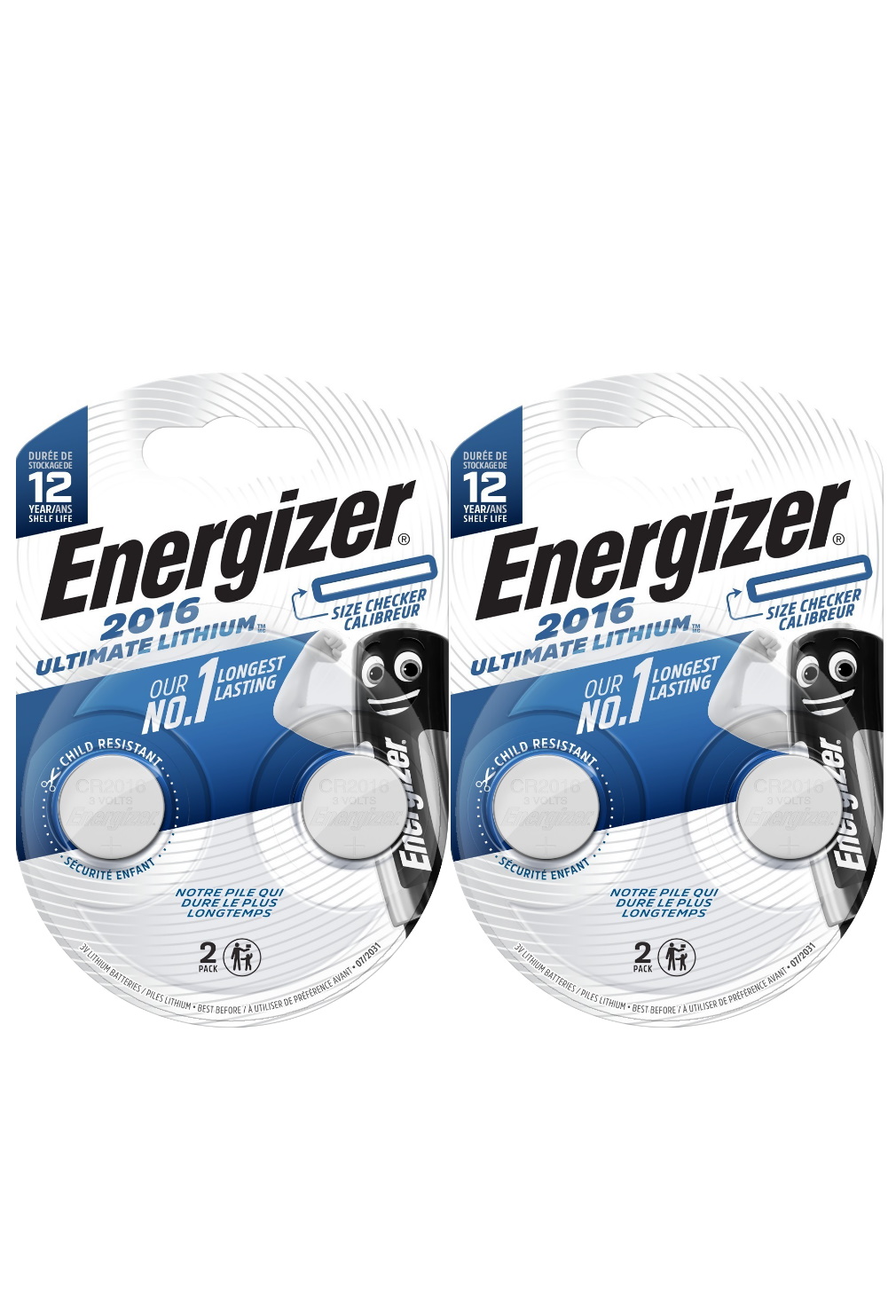 

Батарейка Energizer Lithium CR 2016 2шт (2 упаковки)