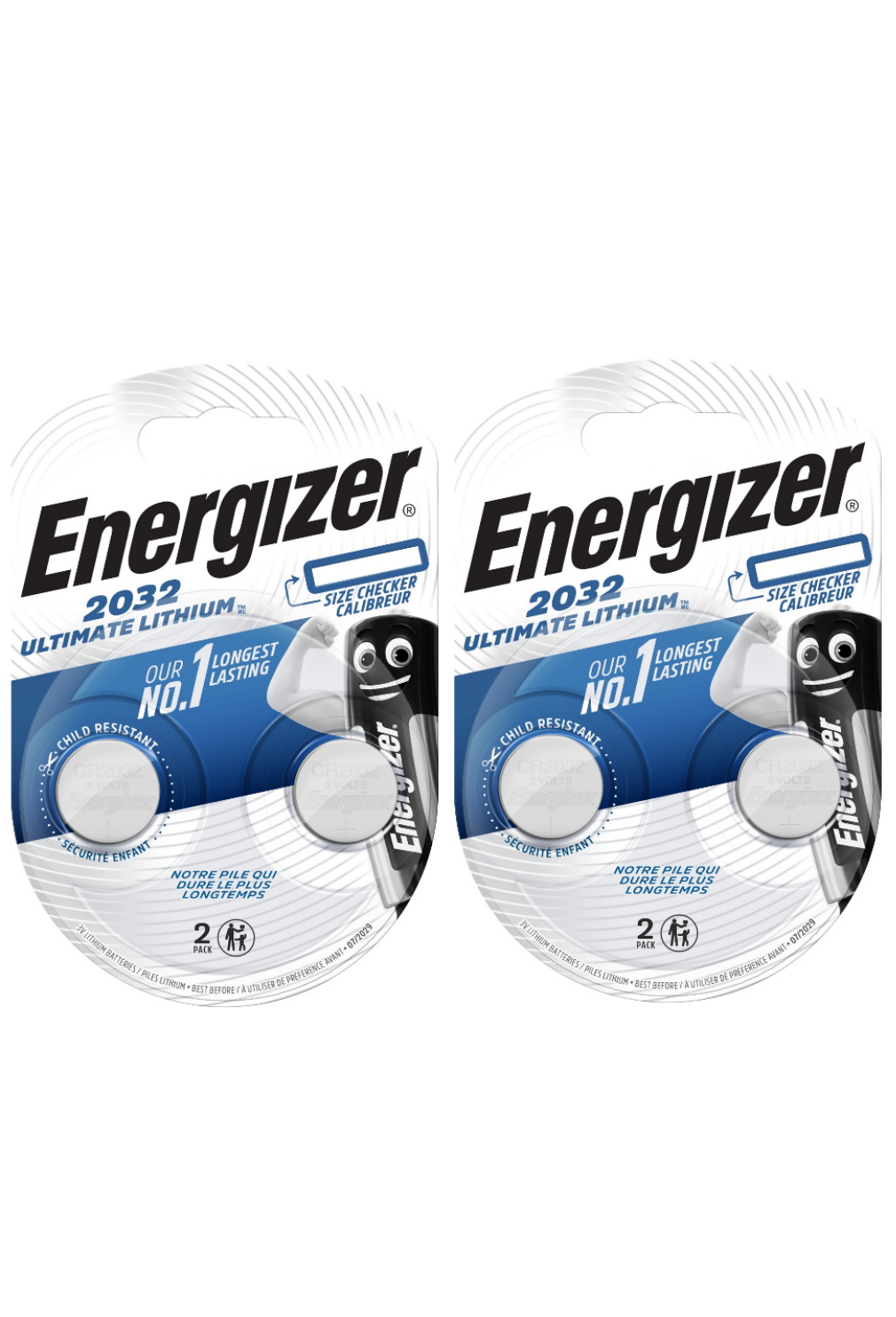 

Батарейка Energizer Lithium CR 2032 2шт (2 упаковки)