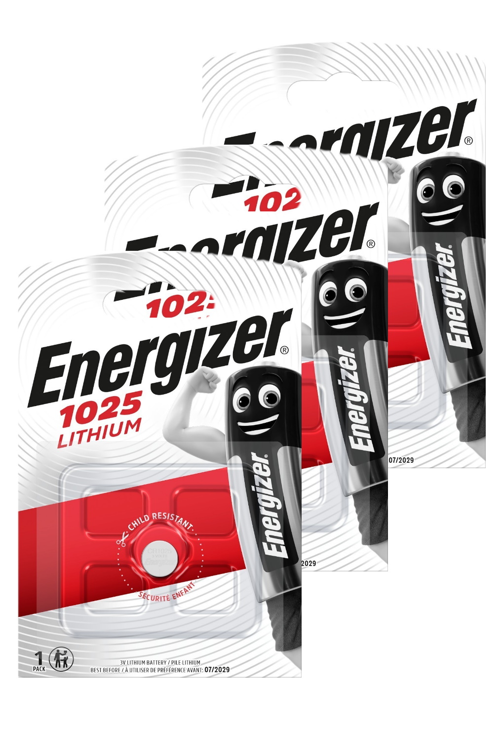 

Батарейка Energizer Lithium CR1025 1шт (3 упаковки)