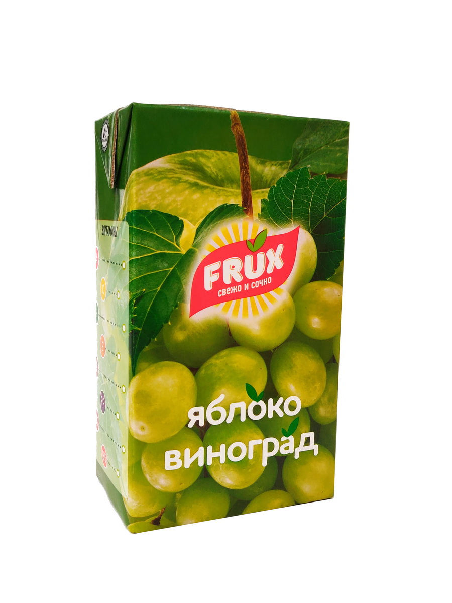 Сокосодержащий напиток Frux яблоко, виноград 1 л