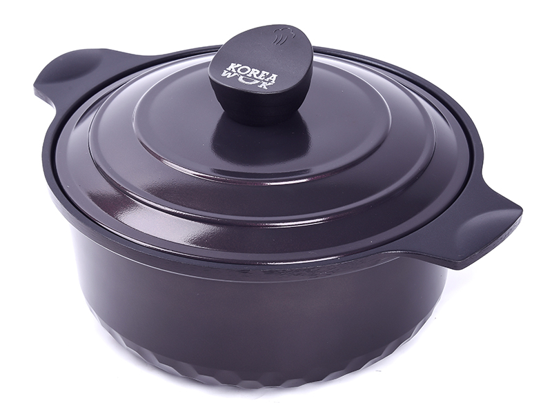 фото Кастрюля korea wok greblon c3+peek kwc2423gr