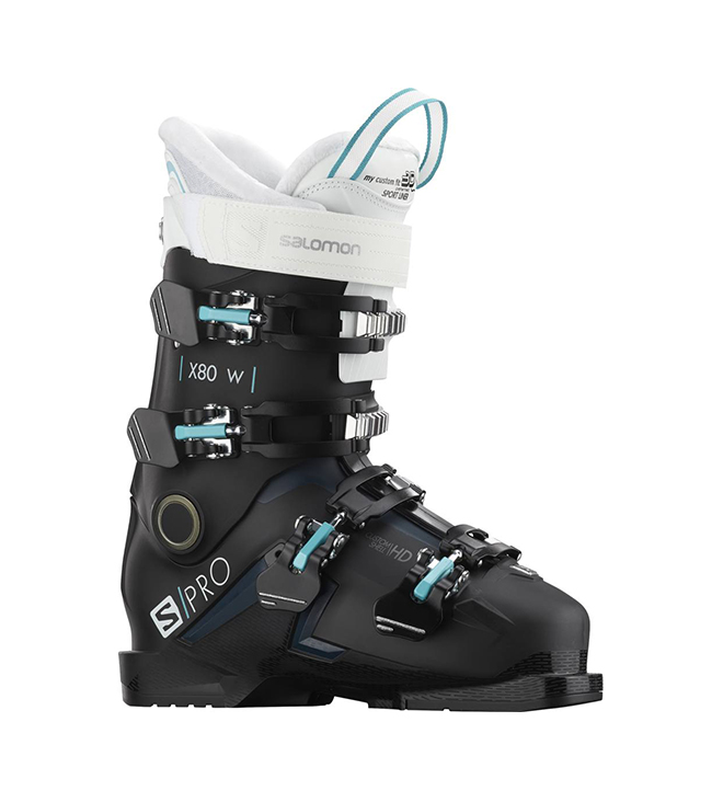 фото Горнолыжные ботинки salomon s/pro x 80 w cs 2020, black/white/petrol, 23.5