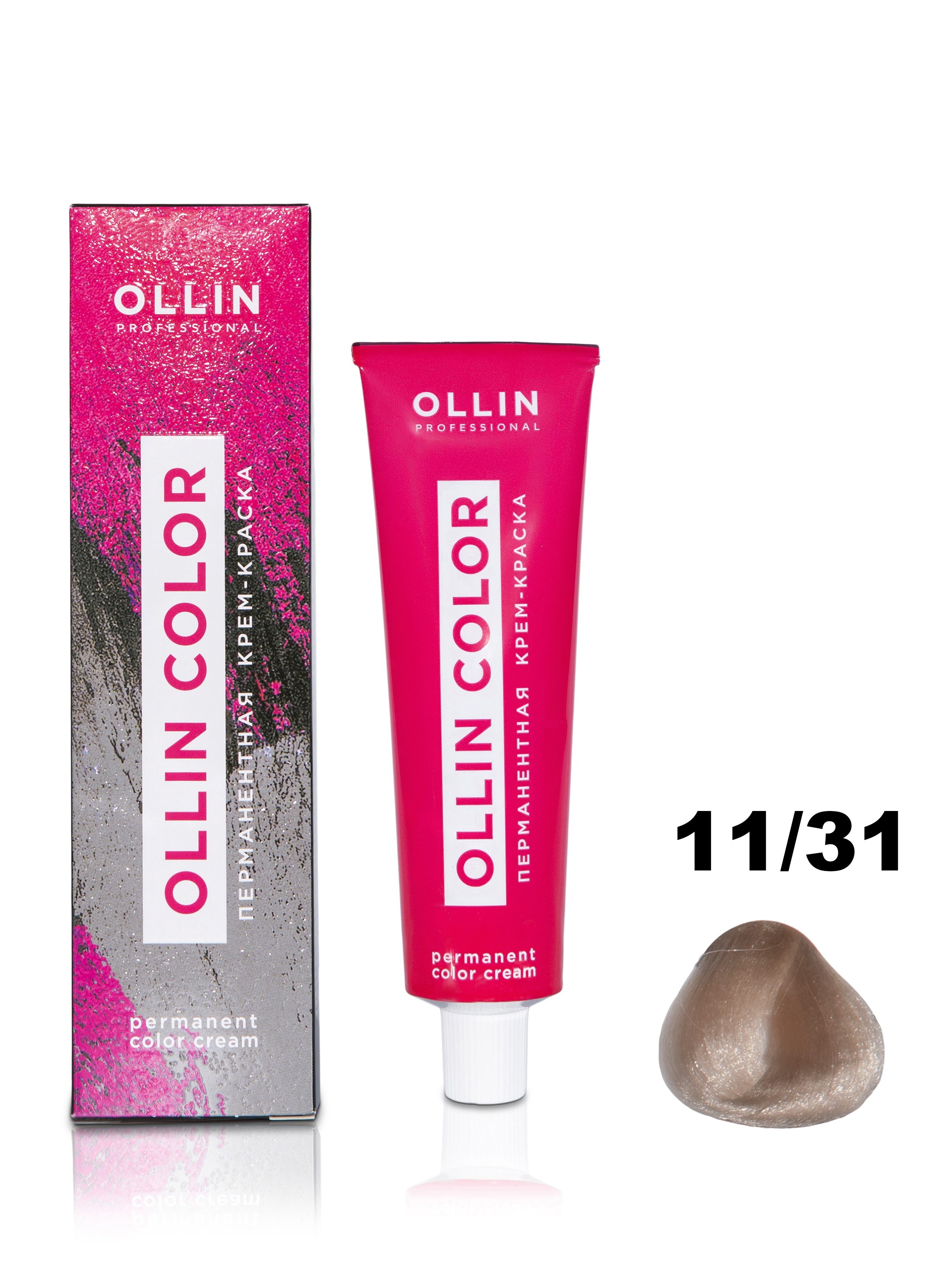 Купить Крем-краска Ollin Professional для волос 11/31 спец. блондин золотисто-пепельный 100 мл