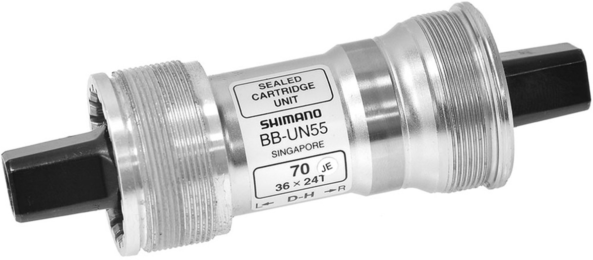 

Велосипедная каретка Shimano UN 55 70x115 мм, Серебристый, UN 55