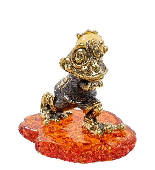 

Фигурка Art East, Лягушка-баскетболист, 5 см, Золотистый;оранжевый