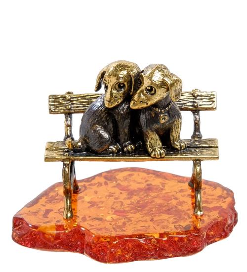 

Фигурка Art East, Щенята на скамейке, 4,5 см, Золотистый;оранжевый