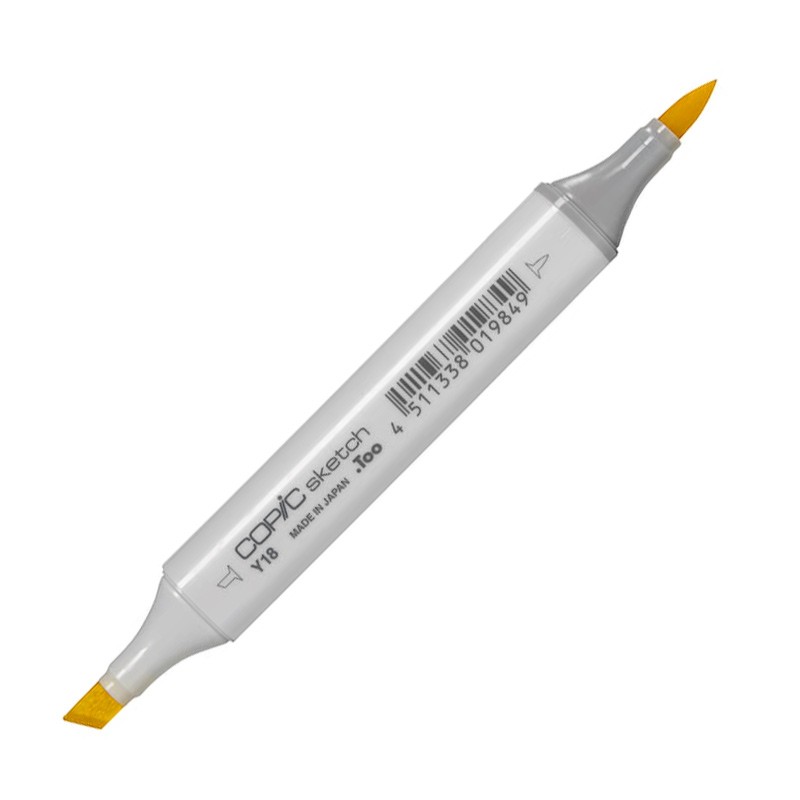 

Маркер спиртовой двусторонний Copic Sketch, Y18 желтая молния желтый