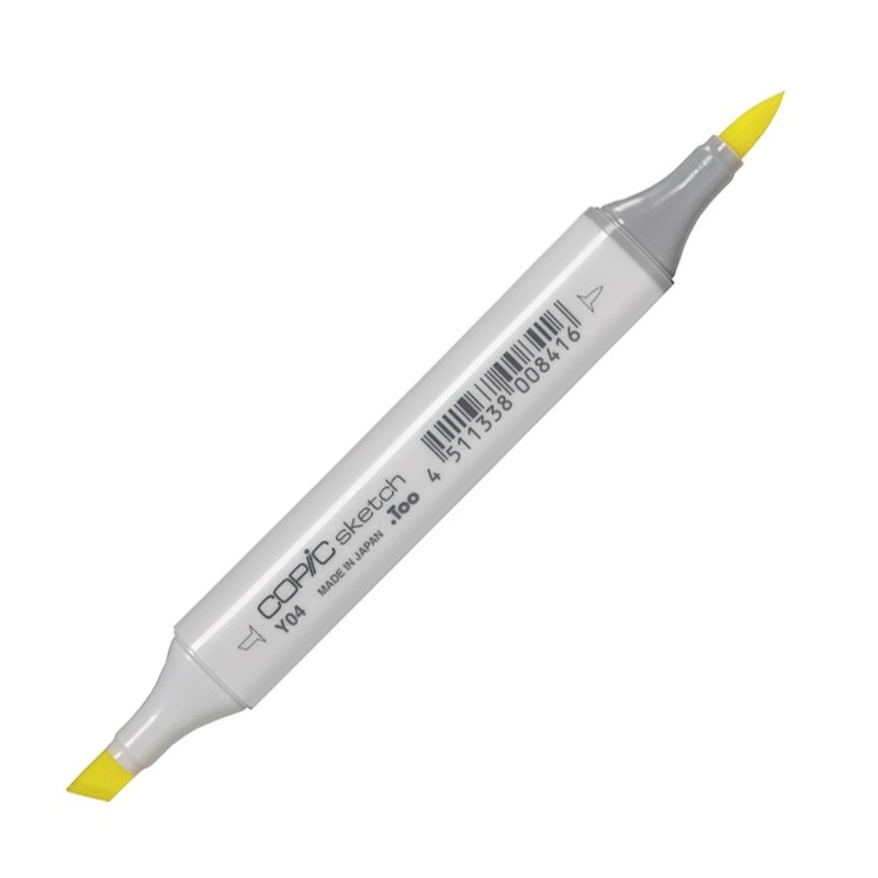 

Маркер спиртовой двусторонний Copic Sketch, Y04 акация желтый
