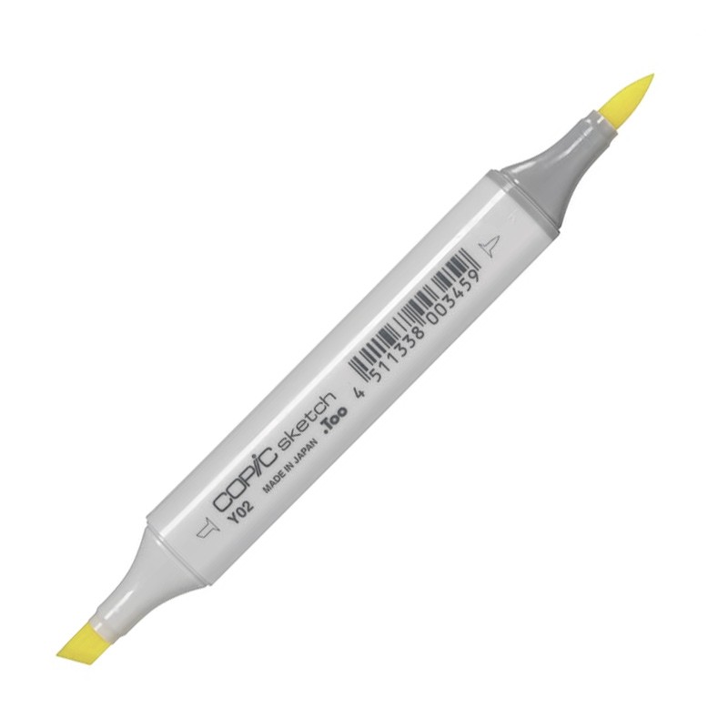 

Маркер спиртовой двусторонний Copic Sketch, Y02 желтый канареечный желтый