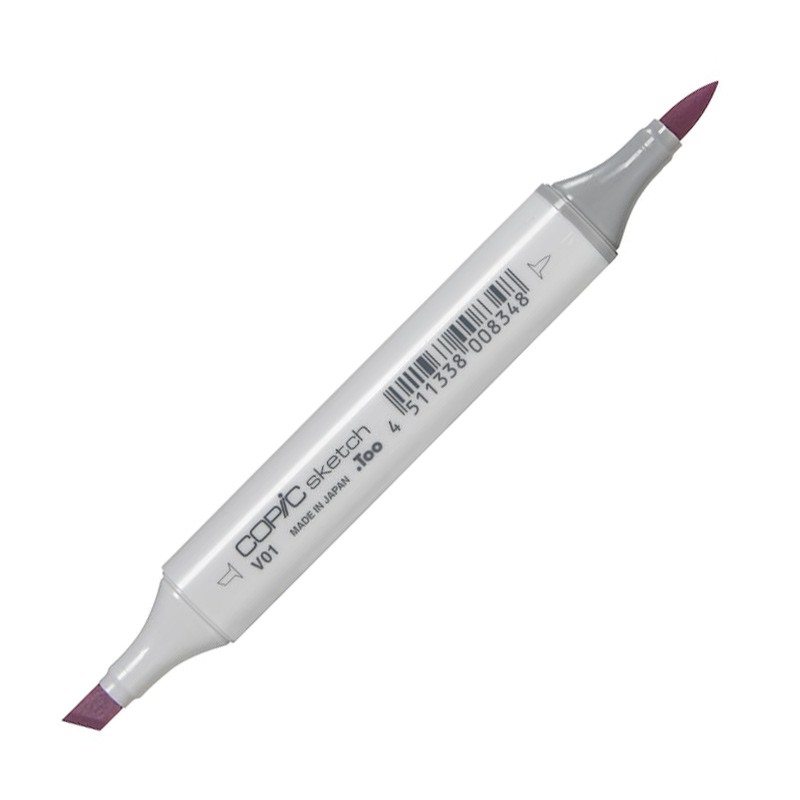 

Маркер спиртовой двусторонний Copic Sketch, V01 вереск фиолетовый