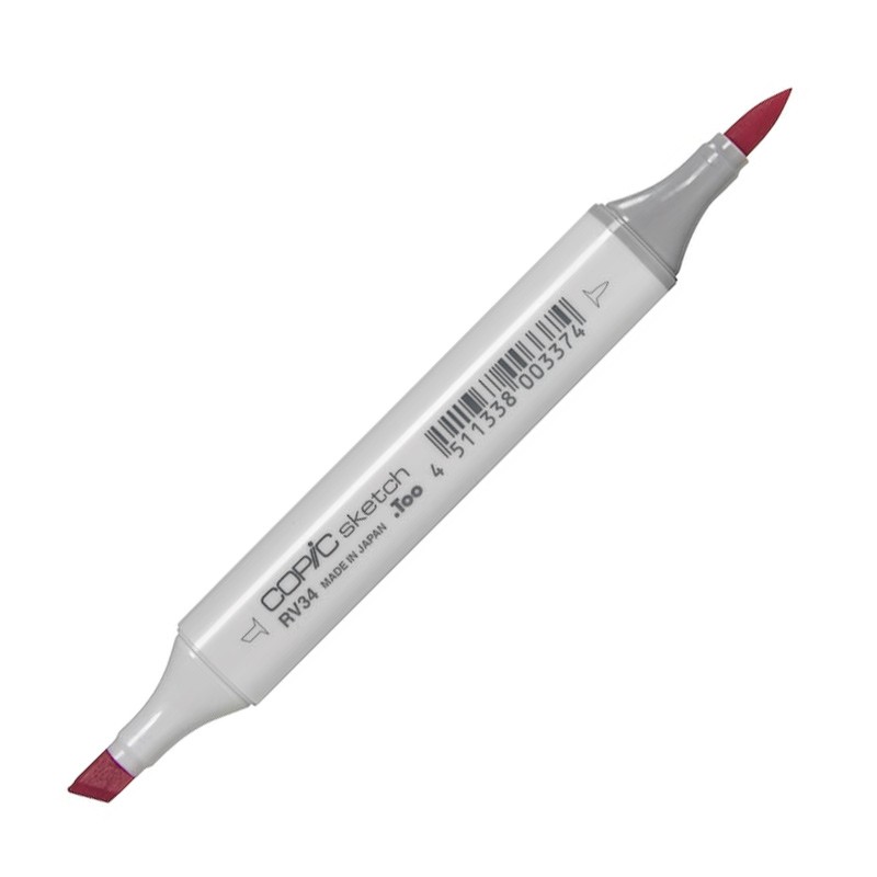 

Маркер спиртовой двусторонний Copic Sketch, RV34 темно-розовый розовый