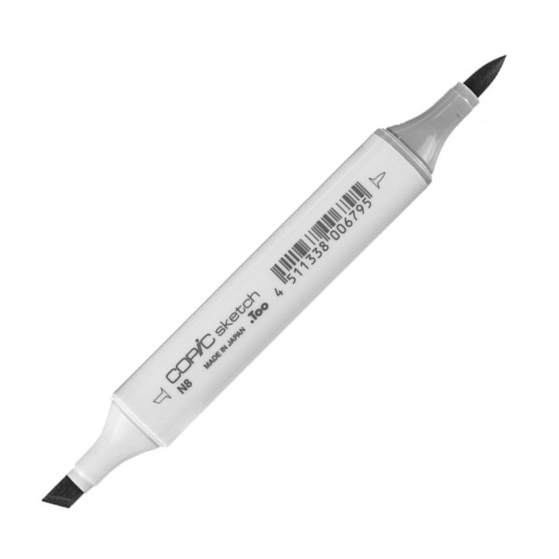 

Маркер спиртовой двусторонний Copic Sketch, N8 серый нейтральный #8 серый
