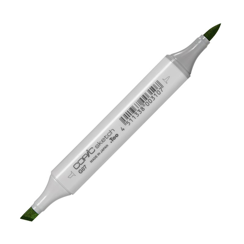 

Маркер спиртовой двусторонний Copic Sketch, G07 желто-зеленый