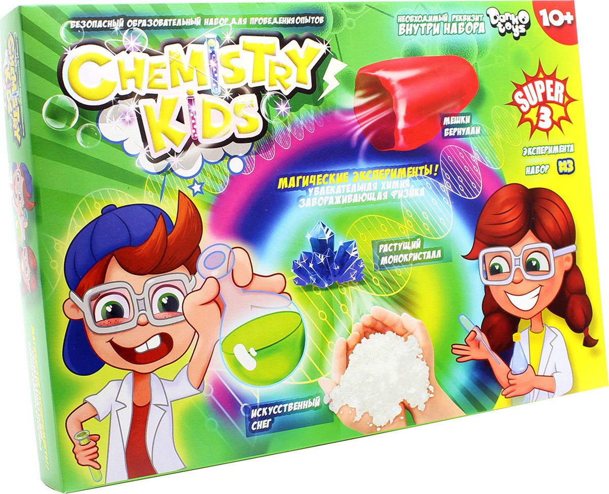 

DANKO TOYS Набор для опытов Chemistry Kids. Магические эксперименты. Набор 3 CHK-02-03