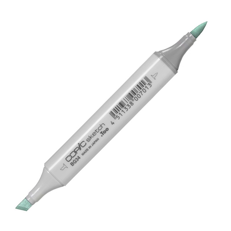 

Маркер спиртовой двусторонний Copic Sketch, BG34 зеленый горизонт зеленый