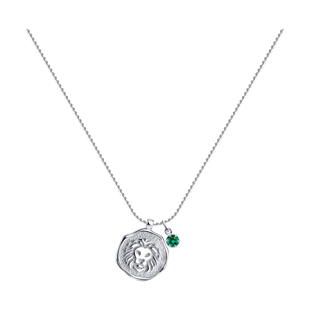 

Колье из серебра с кристаллом 45 см SOKOLOV 94070392, 94070392