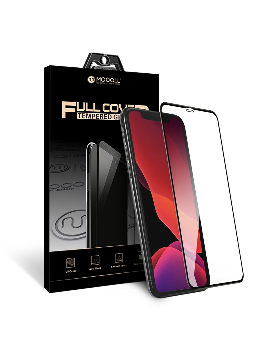 

Защитное стекло MOCOLL 2.5D для iPhone 11 / XR Черное (Серия Storm)