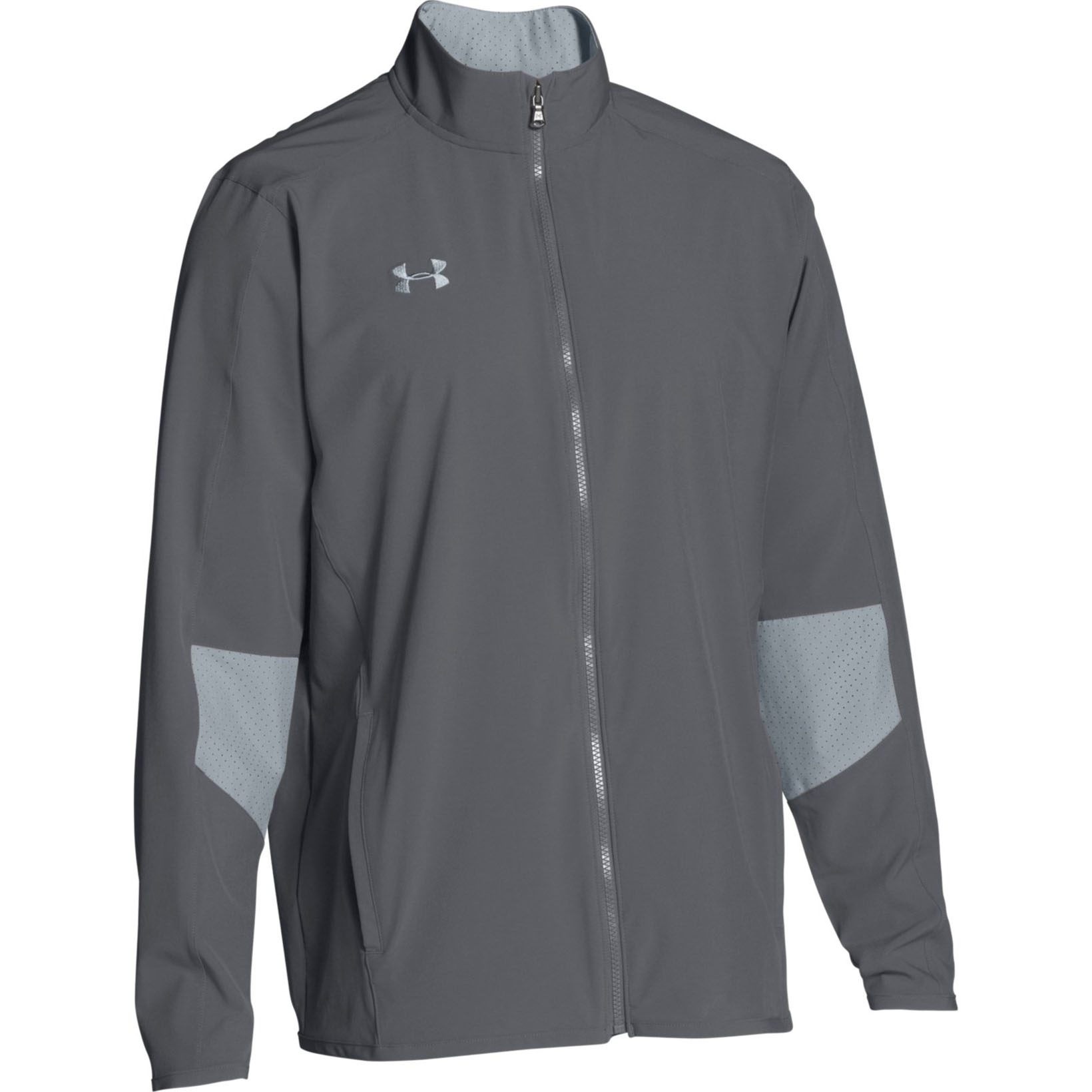 

Куртка Under Armour Charger Warm Up Woven Full Zip, 040 серая, XL, Charger Warm Up Woven Full Zip
