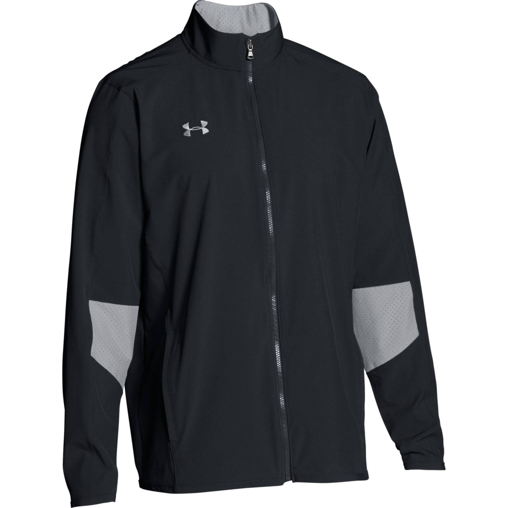 фото Спортивная ветровка мужская under armour charger warm up woven full zip черная lg int