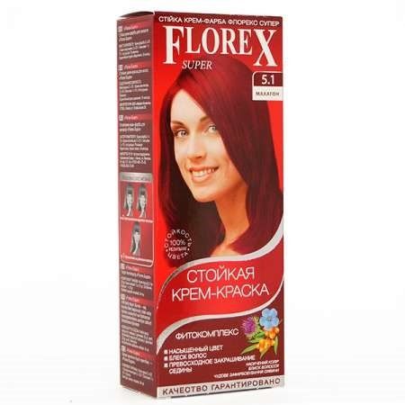 фото Florex-super new кератин краска для волос 5.1 махагон