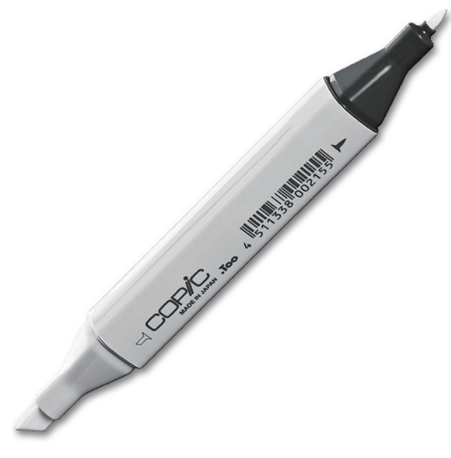 

Маркер спиртовой двусторонний Copic Classic, W10 серый теплый #10 серый