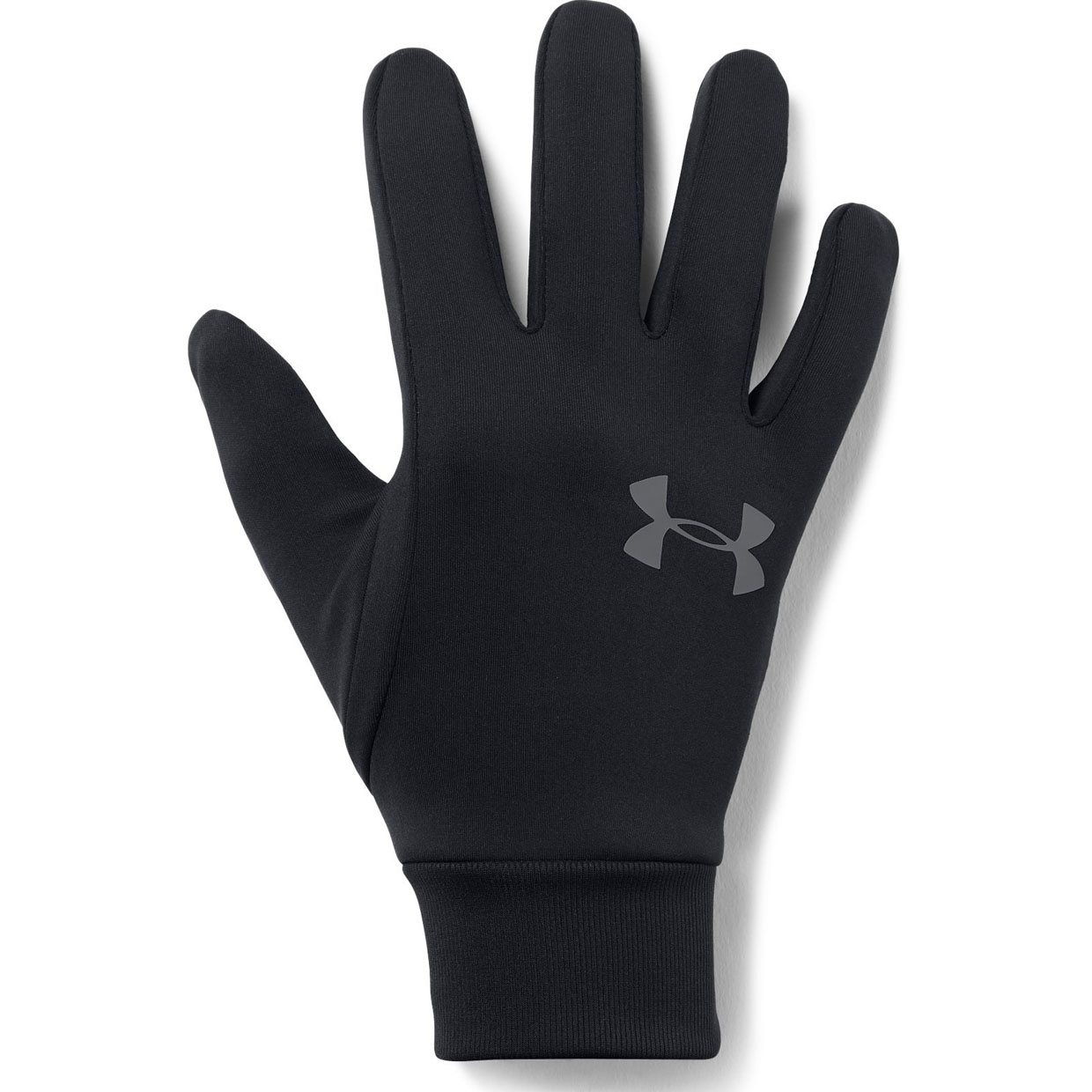 фото Мужские перчатки under armour liner 2.0 1318546-001 2019, черный, sm (17,8-18,4)